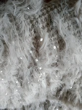 Crochet Skirt Feather-Sweater A-Line Midi Grey Long Designer High-Waist Fashion Women