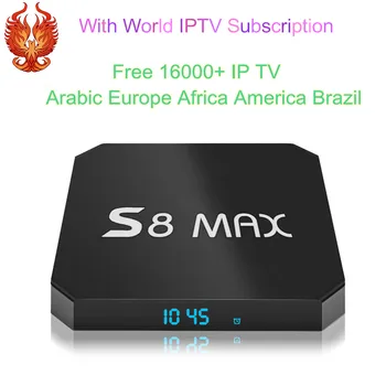 

S8 Max Android IPTV 4K with 1 Year Iptv Xxx Adult Subscription Free 16000+ Arabic Europe Africa Usa Brazil Nederlandse Iptv M3u