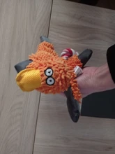 Perro de juguete duradera lindo papá pato haciendo sonido perro de peluche juguetes masticables para cachorros formación juguetes para la dentición para pequeños perros mediano