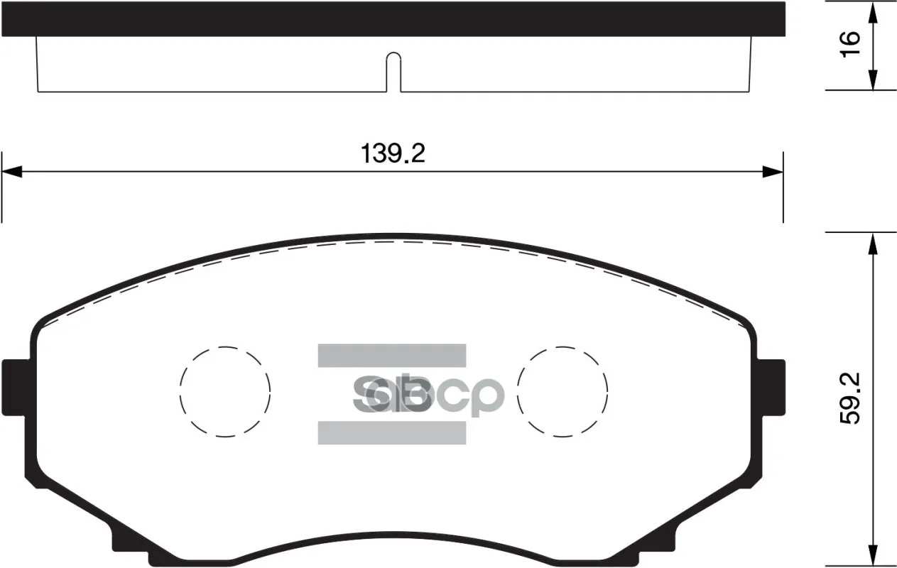 Колодки Тормозные Mazda Mpv 99- Передние Sangsin Brake Sp1527 Sangsin brake арт. SP1527