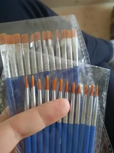 12 Uds. De pinceles de nailon para pintar, accesorios de arte para niños, pincel para pintar con acuarela, artículos de dibujo artístico