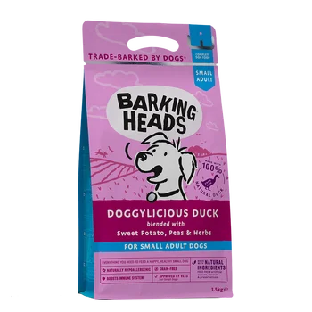 

Dry dog-food Barking Heads Doggylicious Duck Small Breed