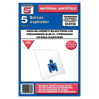 

Replacement Bag for Vacuum Cleaner Tecnhogar 915735 (5 uds)