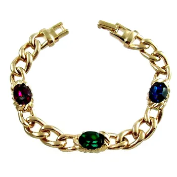 

Bracelet Gold plated 18cm. Chin rest stone color [2678]