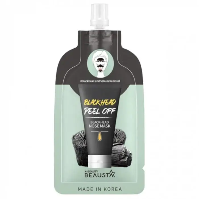 Маска для носа BEAUSTA Blackhead Nose Mask против чёрных точек очищающая 15 мл |