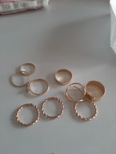 IPARAM-Conjunto de anillos de plata y oro para mujer, sortija de dedo torcida con lazo de corazón Vintage, nudillos, joyería femenina, regalos de boda, 2019