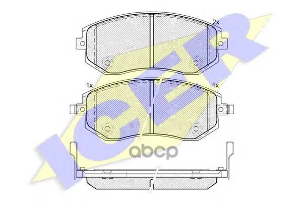 181717_колодки Дисковые Передние! Subaru Impresa/Forester/Legacy 1.5-2.5/2.0d 09 Icer 181717 Icer арт. 181717