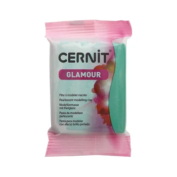 

Ce0910056 plastic polymer baked 'cernit 'glamour' перламутровый 56-62 gr. (600 Green)