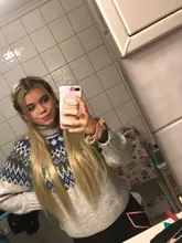 SHANGKE-Extensión de cabello liso sedoso Natural, 5 clips/pieza, 24 pulgadas, Clip en mujeres, pelo sintético largo falso