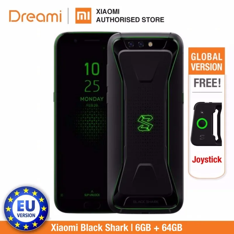 Global Versie Xiaomi Black Shark 64 Gb Rom 6 Gb Ram (Officiële Rom) Blackshark, Snapdragon 845, adreno 630