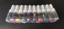Nuevo 5 ml Mezcla de colores Tinta de tatuaje Semi permanente Pigmento de planta natural Maquillaje Tatuajes profesionales Pigmento de tinta para pintura de arte corporal
