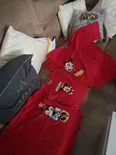 Verano camiseta Mickey Minnie mamá y mí ropa familia juego ropa Padre hijo ropa papá mamá bebé camiseta traje