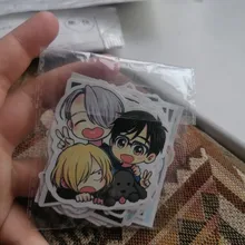 ¡10/30/50 unids/pack anime japonés YURI! Pegatinas de hielo en escamas para coches, motocicletas, juguetes para niños, equipaje, Skateboards, ordenador