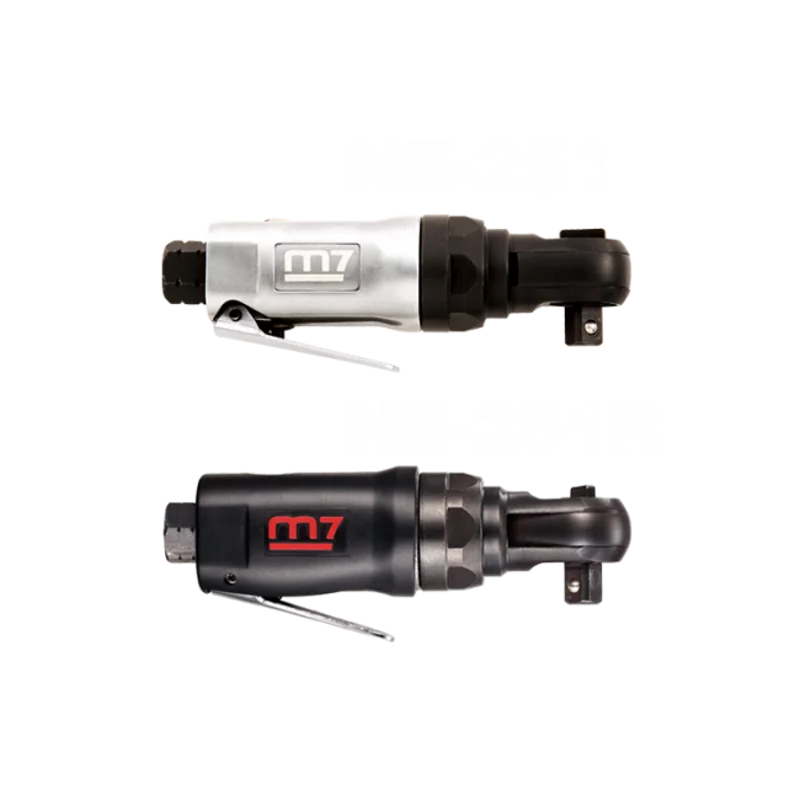 Трещотка пневматическая 1/4", 30 Нм, укороченная MIGHTY SEVEN NE-251