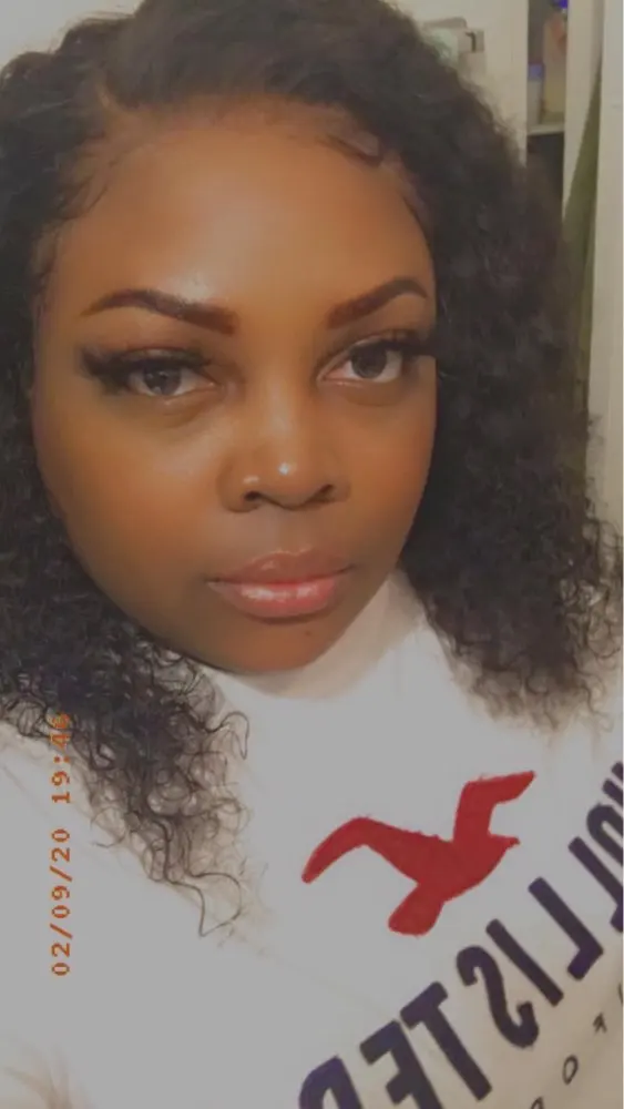 Transparent 360 Lace Frontal Wig Deep Curly photo review