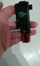 Brazalete de supervivencia al aire libre para hombres y mujeres, Paracord trenzado, multifunción, para acampada, rescate, pulsera de emergencia, brújula, cuchillo, silbato