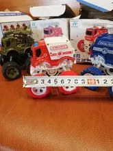 Camión monstruo de juguete para niños, coche de juguete duradero, antigolpes, vehículos Volteadores de 360 grados, inercia, fácil de operar, accionado por fricción