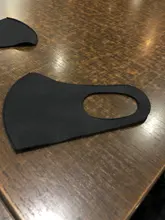 Mascarilla facial lavable y reutilizable de algodón, máscara protectora, color negro, 10 unidades