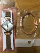 Reloj de cuarzo de lujo para mujer, creativo, sencillo, malla de acero, reloj nuevo, pulsera, femenino
