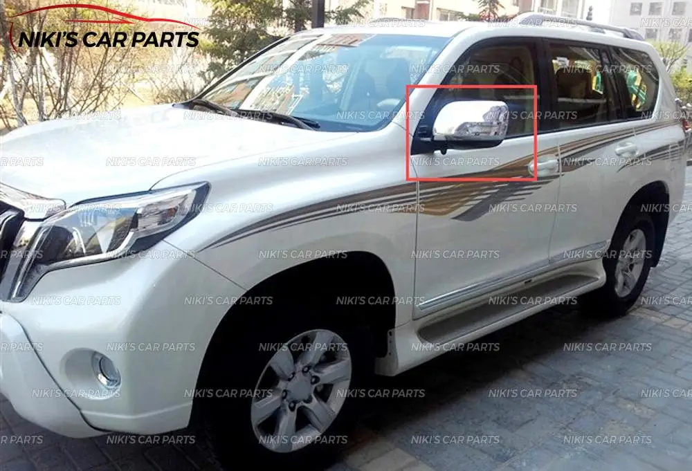 Накладки на зеркала для Toyota Land Cruiser Prado FJ 150 2010- ABS пластик 1 комплект/2 шт. формовочные украшения