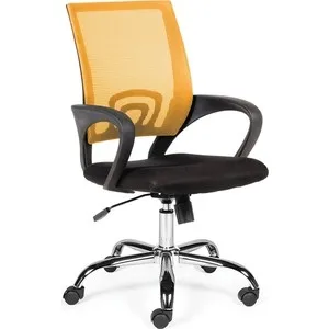 

Office chair Norden spring orange-black base Chrome/orange mesh/black fabric
