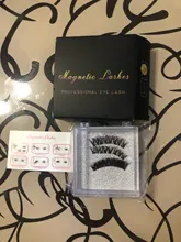 LEKOFO-pestañas postizas magnéticas 8D, conjunto de 5 pestañas de visón gruesas de imitación, magnéticas, naturales, pinzas, 2 pares