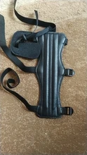 Protector de cuero duradero de alta calidad, Protector de brazo de dedo, accesorios de manga de engranaje protectora de tiro con arco