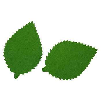 

Фом8-3-2 workpiece from foamiran 'sheet пильчатый', 5x7 cm, 10 PCs, dark green