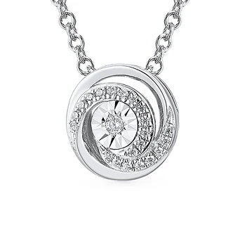 

Gold pendant with diamonds sunlight sample 585 test