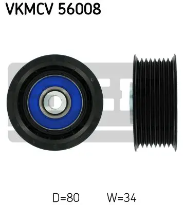 Ролик поликлинового ремня направляющий SKF VKMCV56008