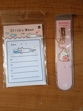 Cadena de aleación con colgante de conejo Sakura romántica, marcador de páginas, suministros escolares y de oficina, 1 unidad
