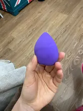 Aplicador de maquillaje negro, esponja supersuave, licuadora de polvo, base suave, contorno, difuminado