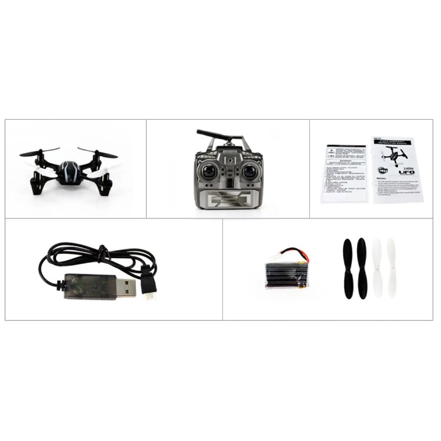 Микро-Квадрокоптер JXD JD-385 2,4G 3D 4 канала шесть-Axis GYRO Mini НЛО