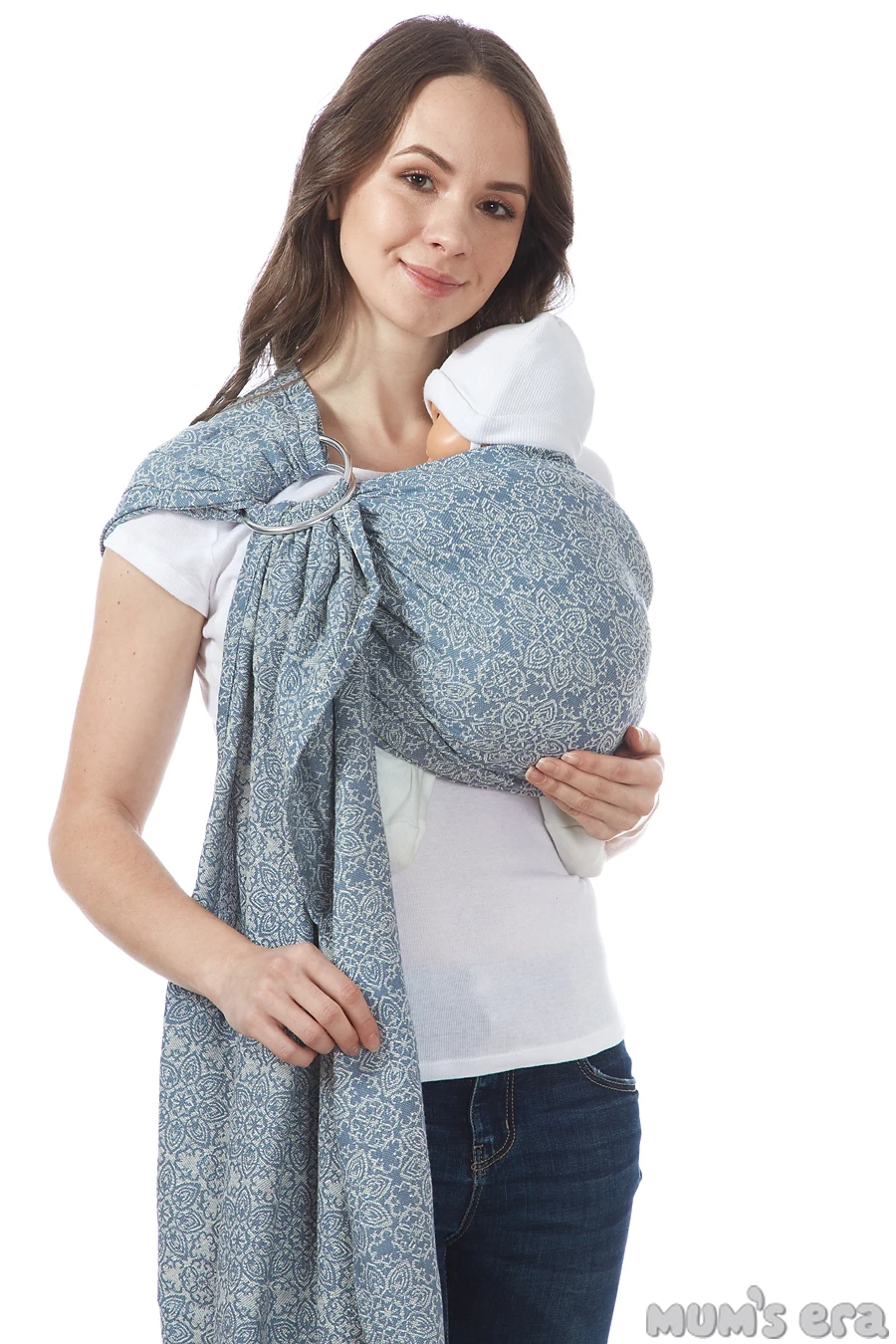 Baby sling MUM'S ERA Слинг с кольцами БЛОССОМ Удобный слинг для новорожденных Сумка-кенгуру Фронтальная детская переноска
