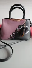 Bandolera bordada de cuero para mujer, bolso de mano femenino, 2020