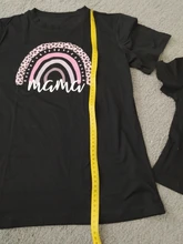 Camiseta a juego con estampado de Arco Iris para madre e hija, camiseta de manga corta con apariencia familiar, ropa de madre e hija, 1 unidad