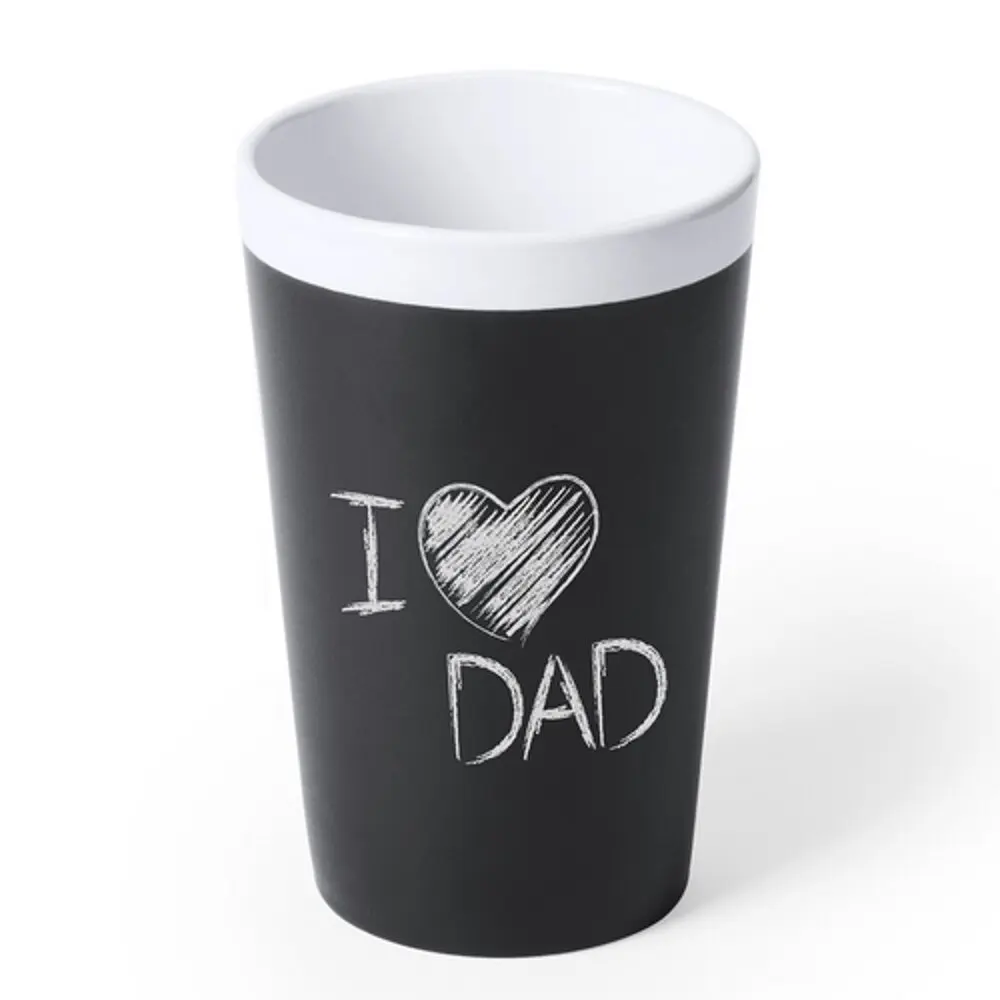 

Nectar Writing Board Mug Cup, Chalkboard, Suitable for Hot and Cold Drinks, Ceramics, fun and Different Design, 500 ml