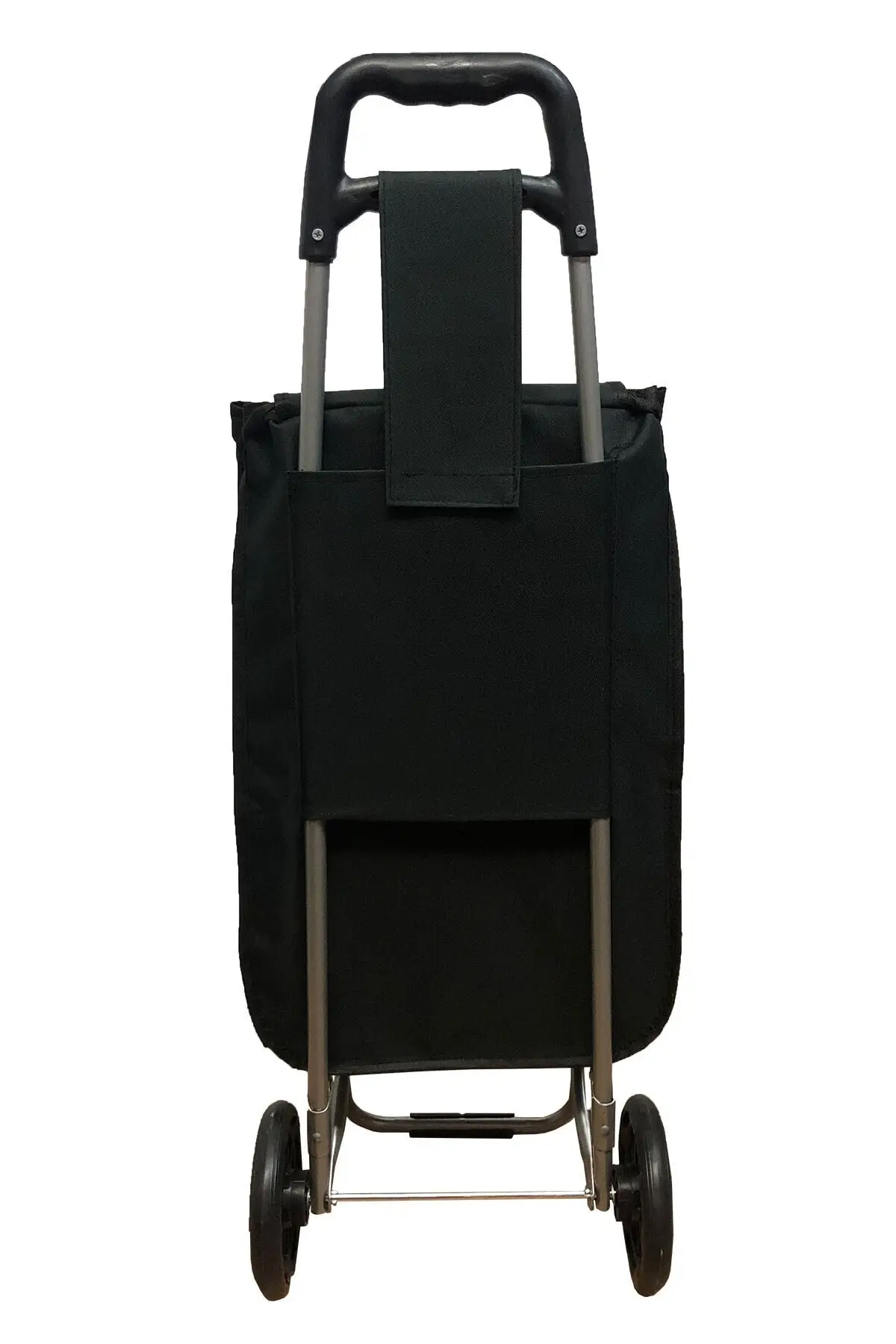 Black Bag Market Cart Folding Shopping Trolley