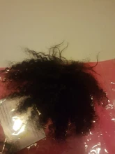 Extensiones de pelo rizado estilo Afro, accesorio de cabello humano brasileño de Color Natural con encaje suizo, cierre de encaje 4x4 de 10 a 18 pulgadas, pelo Remy de estilo casual