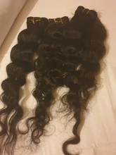 Lumiere-mechones de cabello humano mechones de cabello suelto de ondas profundas con cierre y 3/4 mechones 100% cabello humano para mujer negra, cabello Remy