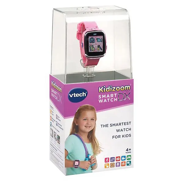 Цифровые часы для детей Kidizoom Smartwatch DX, розовые, Vtech