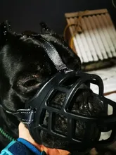 Mascarilla antiladridos para perros, máscara de silicona para evitar morder, con ventilación
