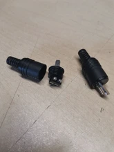 Adapters Connector Speaker Signal-Plug Power-Audio-Lamp Hifi 2-Pin Black 2pcs And