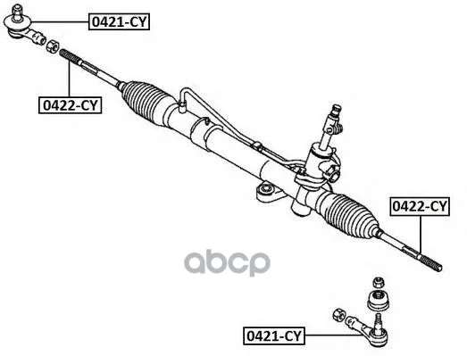 Наконечник Рулевой Тяги Lancer Cy/Cz ASVA арт. 0421CY