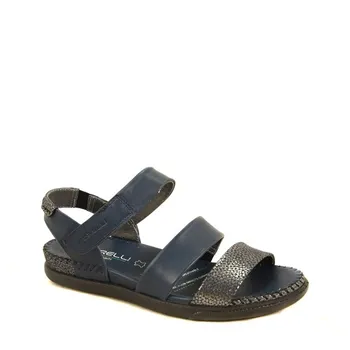 

Forelli Women Genuine Leather Navy Blue Sandals 22315 Made in Turkey Sneaker Slipper Sandal Anatomical Shoes Expert
