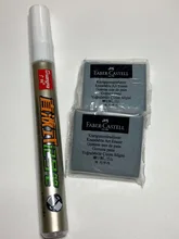 Marcador mágico de color blanco de un solo cabezal marca graso disco óptico vidrio cerámica plástico marcador logstics rotulador