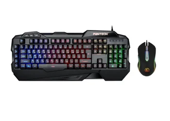 

Set Jet. a Panteon GS250 (programmable keyboard with LED and 6 button. Mouse with LED) wired needles