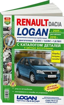

Book: Renault Logan (b) from 2005G. V. + rest. 2010G., REM. Service. Then + parts catalog, color. Photo. Gray. Yars | world of autobooks
