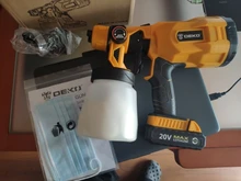 DEKO-PISTOLA DE PULVERIZACIÓN, pulverizador de pintura eléctrico de alta Casa de poder, 220V, 3 boquillas, fácil de rociar y limpiar, perfecto para principiantes