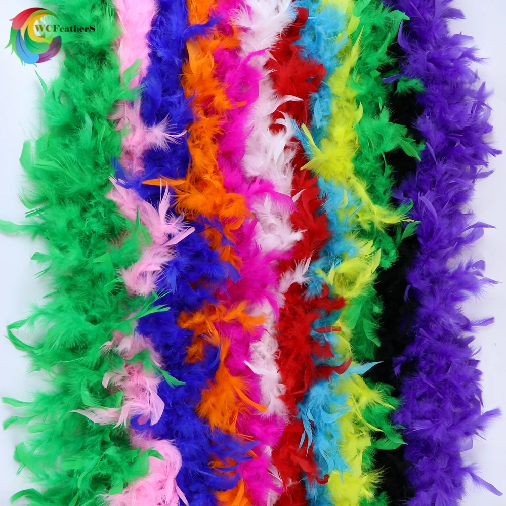 2 ярд окрашенное пушистое перо индейки одежда с боа аксессуары Марабу перо для Карнавальные костюмы/вечерние боа шаль